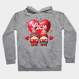 Gnomes Valentine's Day Couple Love Hoodie